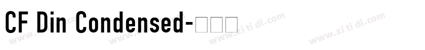 CF Din Condensed字体转换